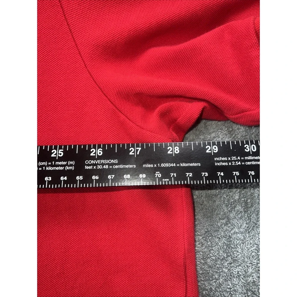 Polo Ralph Lauren Shirt Red Color Block Multi-Logo Mesh‎ Size 3XB